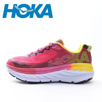 HOKA Bondı 5 Erkekler Trail koşu ayakkabıları Erkekler Kadınlar Açık yürüyüş ayakkabıları Hafif Yastıklama Maraton Emme Otoyol Sneakers