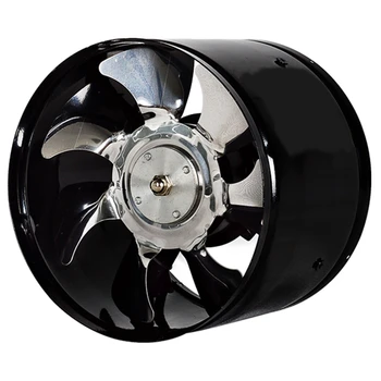 6 İnç Yüksek Hızlı egzoz fanı In-Line Kanal Mutfak Çıkarıcı Metal Tuvalet Fanı Endüstriyel Fan 220V