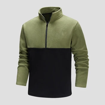 2023 Yeni Kış Polar Ceketler Erkekler Düz Renk Gevşek Rahat sıcak tutan kaban Erkek Standı Yaka Giyim Ceket Harajuku Streetwear