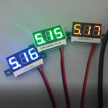 0.36 İnç DC LED Dijital Voltmetre 0-40V Gerilim Metre Oto Araba Mobil Güç voltmetre Dedektörü Volt Ölçer Elektronik Parçalar