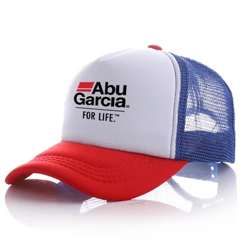 Abu Garcia Erkekler kamyon şoförü şapkası beyzbol şapkası Örgü Net Şapka Kadın Pirinç toka geniş şapka Snapback Ayarlanabilir