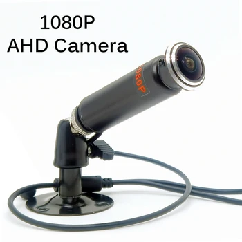 SMTKEY 2MP Geniş Görüş AHD Mini Kamera 1080P 150 derece Kapı Göz Lens Siyah Metal Bullet Kamera AHD Sistemi için