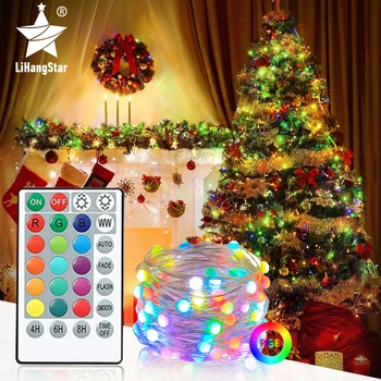 Yeni LED uzaktan kumanda noel peri masalı ışık dize 200 + modu açık su geçirmez noel ağacı dekorasyon tatil aydınlatma