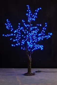 Ücretsiz gemi mavi 5ft yükseklik noel ağacı ışık simülasyon kiraz çiçeği ağacı doğal gövde ile noel düğün tatil kullanımı
