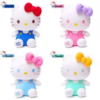 Kawaii Sanrio Peluş Y2K Hello Kitty Peluş Bebek Doldurulmuş Hayvanlar Yumuşak Karikatür Oyuncak Ev Dekor Yastık Anime Kız doğum günü hediyesi Çocuk