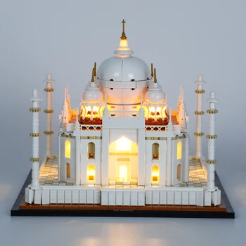JOY MAGS Sadece led ışık Kiti 21056 Mimari Taj Mahal Yapı Taşları Seti (Dahil DEĞİL Model) tuğla Oyuncaklar Çocuk için