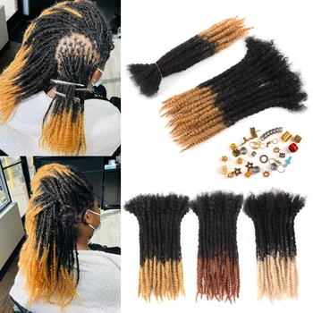 Orientfashion Dreads 2022 Yeni Gelenler İnsan Saç Stili Yumuşak Dokulu Locs Kıvırcık Biter El Yapımı Dreadlock Uzantıları