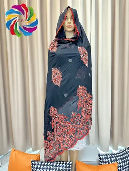 en iyi Kalite Yeni Afrika Muslin İslam Eşarp Dubai Ramazan Pamuk Başörtüsü lüks Son Derece Yumuşak Türban Kadın Sarar 220 * 110 cm
