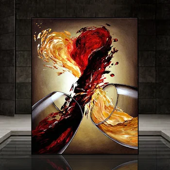DIY 5D Elmas Boyama Kalp Şeklinde cam kırmızı şarap şişesi Tam Matkap Elmas Mozaik resim Kiti Taklidi Nakış Ev Dekor Hediye