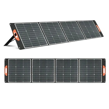 200W GÜNEŞ PANELI katlanabilir solar şarj aleti Paneli Çift USB 20V 10A DC Çıkış Su Geçirmez Hızlı Telefonlar için Şarj ve Açık Kamp