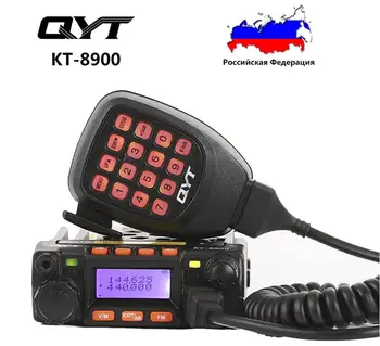 QYT KT-8900 25 Watt Çift Bantlı Mini Mobil Telsiz VHF 136-174MHz / UHF 400-480MHz Amatör Araba Radyo Uzun Menzilli Avcılık için