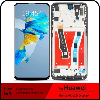 3 adet/5 adet/10 adet Huawei onur İçin 9X lcd ekran STK-LX1 STK-L22 dokunmatik ekranlı sayısallaştırıcı grup parçaları