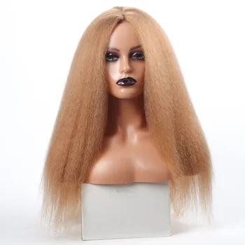 Uzun Peruk Sapıkça Düz Sentetik Saç Kadınlar için Afro Sentetik düz saç peruk Sarışın Siyah Zencefil Beyaz Kırmızı Peruk
