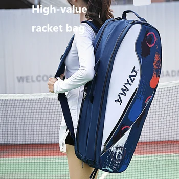 Yeni Badminton Çanta 3 Paketleri Tek Omuz Tenis Sırt Çantası erkek kadın Büyük Kapasiteli Kalınlığı Kolu