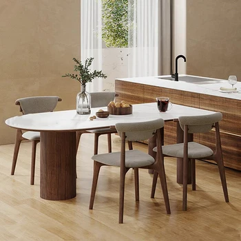 Sadelik katı ahşap mutfak mobilyası Kaya Döşeme Masa Üstü Ve 25mm Kalınlaşmak Destek Tahtası yemek masası ahşap mutfak mobilyası