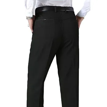 2019 Moda Erkek Takım Elbise Pantolon Klasik Iş Artı Boyutu 20-40 Rahat Düz Pantolon Takım Elbise Pantolon Erkek Pantalon Hombre