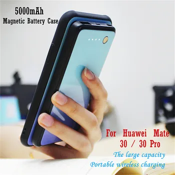 Taşınabilir Manyetik Powerbank Şarj Kapak için Huawei Mate 30 Pro kablosuz pil şarj cihazı Huawei Mate 30 Pil Kutusu