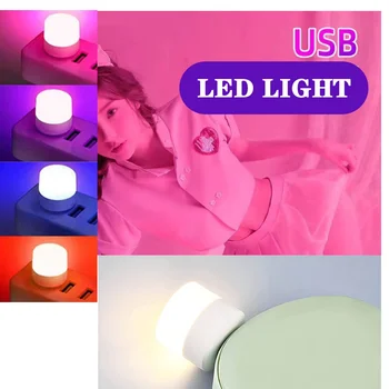 MİNİ USB tak LED lamba 5V 1W gece Lambası Okuma Lambası Göz Koruması 5V güç bankası PC Laptop için LED ışıkları