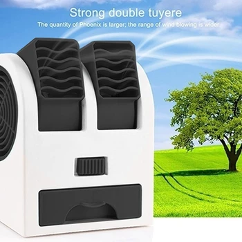 Mini Klima 3-İn-1 Fan Nemlendirici Arıtma için Ev / Açık USB / Akülü Taşınabilir Sessiz Hava Soğutucu