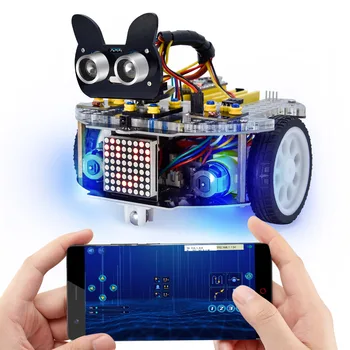 Keyestudio Beetlebot 3 in 1 Robot Araç Kiti Arduino Nano için Uyumlu STEM Eğitim