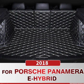 Otomatik Tam Kapsama Gövde Mat Porsche Panamera İçin E-Hybrid 2018 Araba bot kılıfı Pad Kargo Astarı İç Koruyucu Aksesuarları