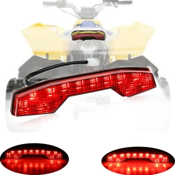 Kırmızı ATV Quadsport Racer LED Arka Lambası Düzeneği Fren Dur Kuyruk İşık Arka Kuyruk Lambası Suzuki LTR400 LTR450 LTR 2006-2009