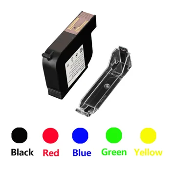 65 ML Kırmızı / Yeşil / Mavi Hızlı Kuru Mürekkep Kartuşu için 25.4 mm El Mürekkep Püskürtmeli Yazıcılar Kartuş