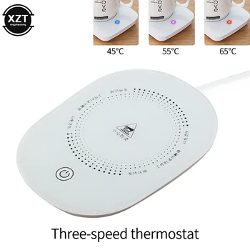 Taşınabilir USB Kahve Kupa kupa ısıtıcı Yalıtım 55 °C termostat Coaster çay süt cam elektrikli sabit ısıtıcı ev ofis için
