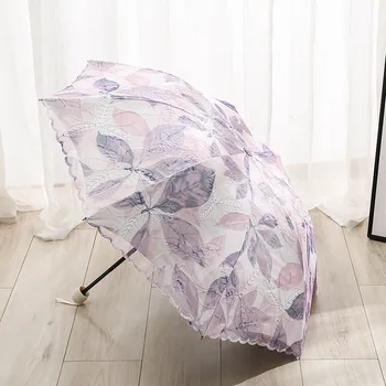 Taşınabilir Şemsiye Taşınabilir Cep Şemsiye Sakura Uv Şemsiye Kadınlar için Şemsiye Otomatik Şemsiye Mini Cep Şemsiye Lüks