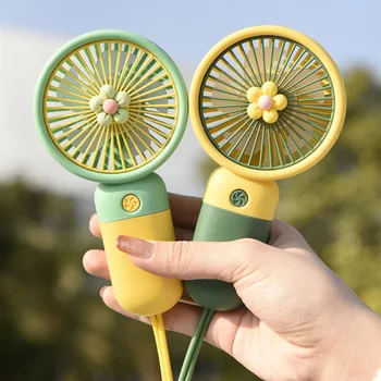Yeni Çiçek Mini El Küçük Fan Yaz Taze Taşınabilir Taşınabilir Taşınabilir Taşınabilir Fan USB Depolama Elektrikli Fan