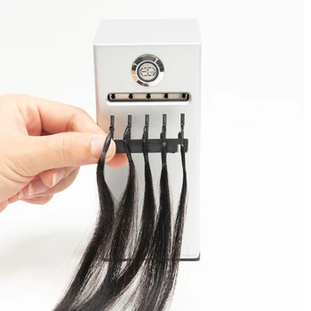 6D ikinci nesil saç uzatma kurulum makinesi, saç demetini aşırı hızda 6D2 tokasına kilitler