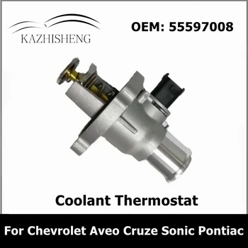 55597008 Motor soğutma suyu termostatı için Chevrolet Aveo Cruze Sonic Pontiac 1.6 L 1.8 L 25189205 55564891 55578419 96984104