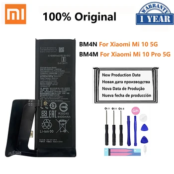 100 % Orijinal Pil BM4M BM4N Xiaomi Mi 10 Pro 5G Xiaomi 10Pro Mi10 5G Orijinal Telefon Yedek Bateria Piller