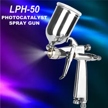 LPH - 50 RG-3L Mini El Manuel püskürtme tabancası LPH50 HVLP Boyama Tabancası Bardak RG3L Yuvarlak Desen Boya Tamir Hava Araçları