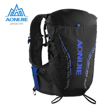 AONIJIE C9104S Siyah Ultra Yelek 18L sıvı alımı sırt çantası paket çantası Yumuşak Su Şişesi Şişesi Trail Koşu Maraton Yarışı