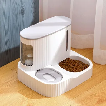 Lüks Pet kedi maması kasesi Otomatik Besleyici Kase Köpek İçme su çeşmesi 3L Kapasiteli Yavru Köpek Besleme Kabı Ürün