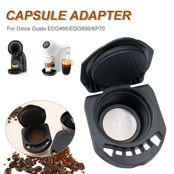 Yeniden kullanılabilir Kapsül Adaptörü Dolce Gusto İçin EDG466 / EDG606 / KP70 Kahve Kapsül Dönüştürmek Kahve Makinesi Aksesuarları Ev Cafe İçin