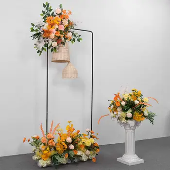 Arıtma Romantik Yapay Gül Çiçek Süslemeleri Malzemeleri Düğün Parti Sahne Sahne Arka Plan Düzeni Süsler