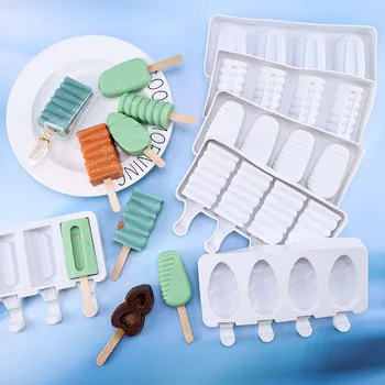 DIY Silikon MoldBaking Pan Dondurma kek kalıpları Popsicle Cakesicles Çikolatalı Pasta Ve Ekmek mutfak gereçleri Aksesuarları
