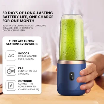 Otomatik meyve sıkacağı bardağı USB Şarj Meyve Sıkacağı yiyecek mikseri Buz Kırıcı Plastik Sıkacağı Makinesi Mutfak Aksesuarları