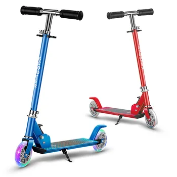 2023 Yeni çocuk scooter alüminyum alaşımlı arabası çok vites ayarı ayak desteği ile