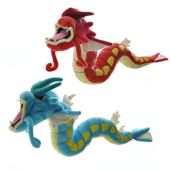 60 cm Dev Büyük Pokemon Peluche Gyarados Leviator Garados Peluş MAVİ kırmızı Hayvan peluş oyuncaklar Bebek Doğum Günü Festivali Hediye Çocuklar İçin