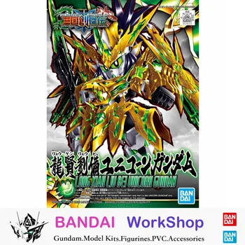 Bandai Orijinal SD Sangoku Soketsuden Uzun Xian Liu Bei Unicorn Gundam Aksiyon Figürü Montaj model seti Koleksiyon Hediyeler