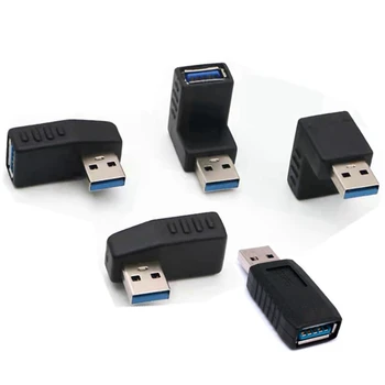 USB3. 0 erkek dişi adaptör Dönüştürücü L tipi popo eklem üst, alt, sol ve sağ dirsek arayüzü bilgisayar on-board uzatma