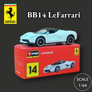 Bburago 1/64 Ferrari Araba Minyatür Modeli, BB14 Lefarrari Ölçekli F40 F50 F12tdf 458 488 GTO Enzo Diecast Araç Çoğaltma Oyuncak