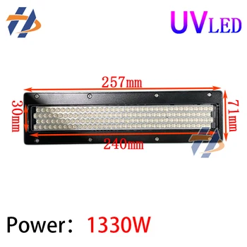 Dijital yazıcı aydınlatma yüzey 240 * 30mm değişken veri UV mürekkep püskürtmeli yazıcı LEDUV kür lambası UV ışık 385nm to 395nm UV Mürekkep