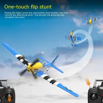 Olanz P51 Uzaktan Kumanda Uçak Elektrikli Oyuncak Modeli Dört Kanallı Dublör Uçak Modeli Uzaktan Kumanda Köpük Uçak Oyuncak Hediye