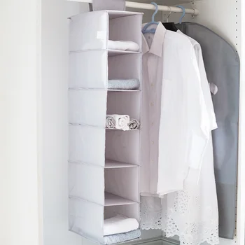 6 katmanlı Katlanır asılan saklama çantası Yıkanabilir Sutyen İç Çamaşırı Depolama Organizatör Giyim Eşyalar Ev Yatak Odası saklama çantası