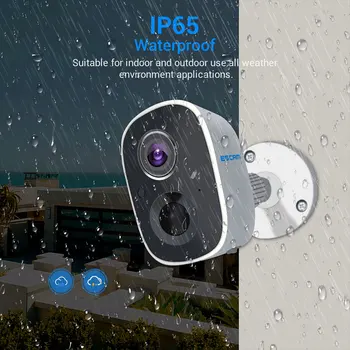 ESCAM G14 2MP 1080P Full HD AI Tanıma şarj edilebilir pil WİFİ IP Kamera Açık Su Geçirmez Ev Güvenlik CCTV Monitör
