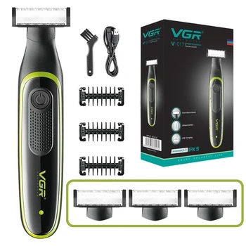 VGR Yüz Tıraş Makinesi Profesyonel Saç Düzeltici Elektrikli Tıraş Makinesi Akülü IPX5 Su Geçirmez Şarj Edilebilir Tıraş Makinesi Erkekler için V-017